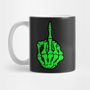 Skeleton Middle Finger Mug